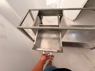 Mueble industrial para café
