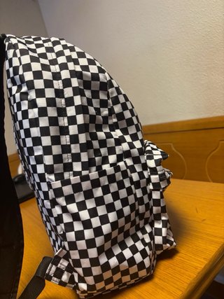 Mochila Vans Cuadros Blanco y Negro