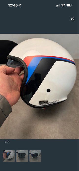 Casco HJC Jet Blanco con Visera