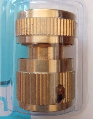 Set riego latón con lanza, conectores y adaptador