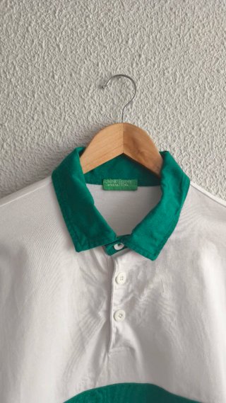 Polo Benetton Manga Larga Vintage 90s