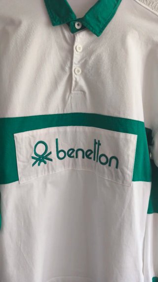 Polo Benetton Manga Larga Vintage 90s