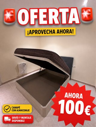 Canapé + colchón 135x190 150x190 en oferta
