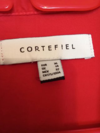 Camisa mujer Cortefiel Roja Talla XL