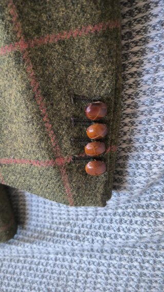 Chaqueta Barbour cuadros verde y rosa