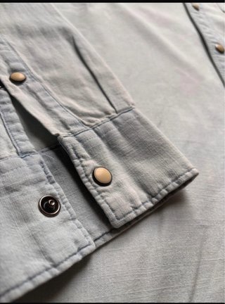 Camicia Cotone Azzurro Chiaro Uomo