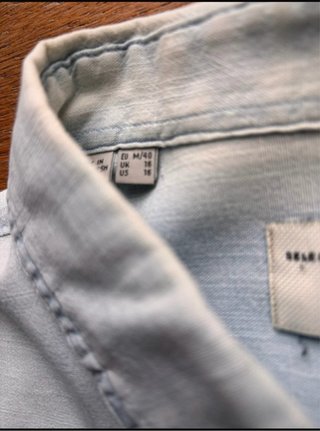 Camicia Cotone Azzurro Chiaro Uomo