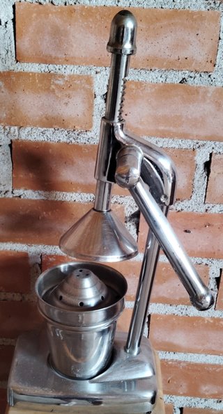 Exprimidor de cítricos metálico