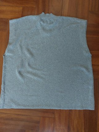 Camiseta Sfera plateada sin mangas
