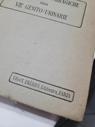 Libro antico di medicina urologia Renault