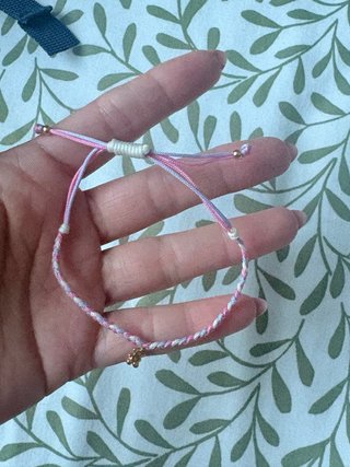 Pulsera Tous Hilo Oso Rosa y Lila