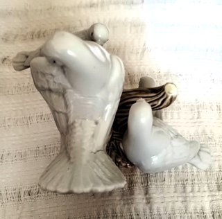 FIGURA PÁJAROS DE PORCELANA "CASES" DE MANISES