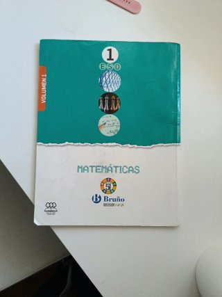 Libro de matemáticas 1 ESO volumen 1