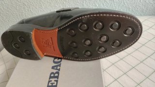 Zapatos Sebago grises y verde oliva