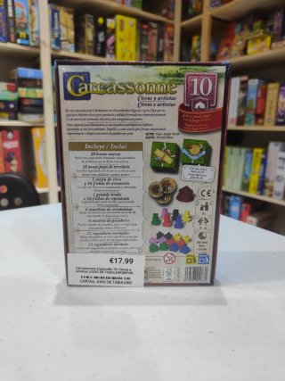 carcassonne expansão 10 circos e artistas jogo de