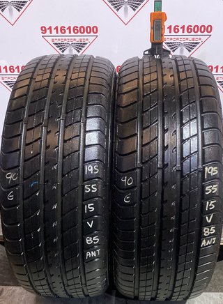 -195 55 15 V DUNLOP RUEDA AL 90% VIDA UTIL