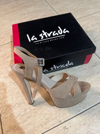 Tacones La Strada Beige