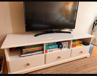 Mesa TV Ikea Liatorp Blanca