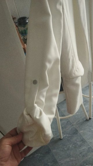 Chaqueta americana Pull and Bear blanca
