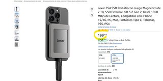 Lexar ES4 2TB SSD Portátil Magnético