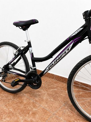 Bicicleta Montaña RUNFIT Sprint Negra/Morada