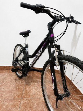 Bicicleta Montaña RUNFIT Sprint Negra/Morada