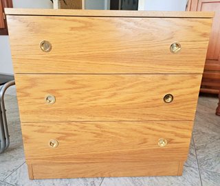 Cajonera madera maciza 70x45,2x71 cm