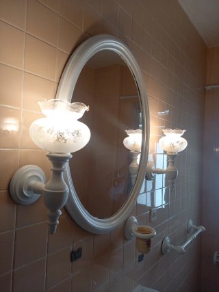 Espejo y luces baño
