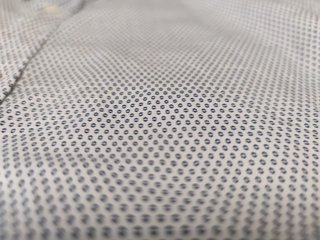 Camisa Zara Slim Fit Talla M blanco y azul
