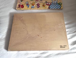 2 Puzzles Madera Números y Abecedario