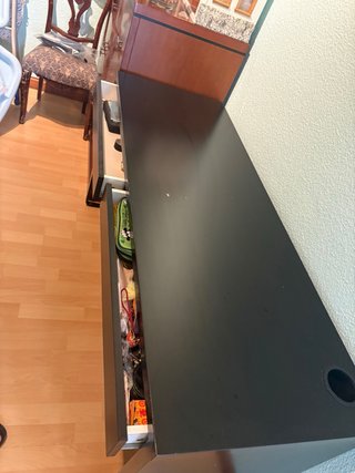 Escritorio MICKE IKEA Negro-marrón 142x50 cm