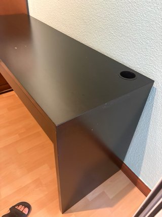Escritorio MICKE IKEA Negro-marrón 142x50 cm
