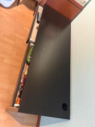 Escritorio MICKE IKEA Negro-marrón 142x50 cm