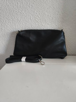 Bolso bandolera negro mediano