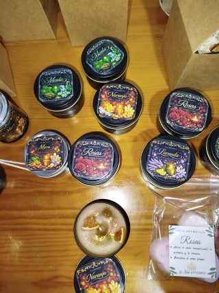 Velas aromáticas artesanales de Soja 5€ unidad