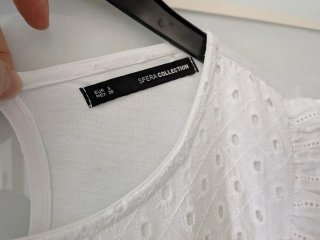 Vestido Sfera bordado blanco Talla S