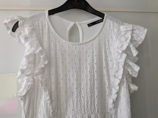 Vestido Sfera bordado blanco Talla S