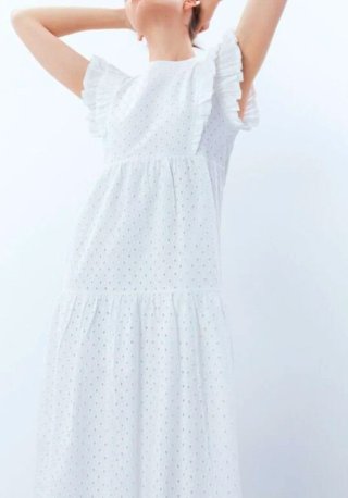 Vestido Sfera bordado blanco Talla S