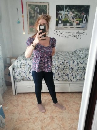Conjunto Zara: Blusa y Pantalón Vaquero