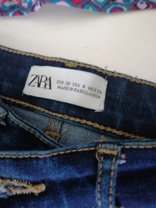 Conjunto Zara: Blusa y Pantalón Vaquero