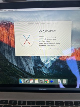 MacBook 12 Retina 2016 m5/8GB RAM