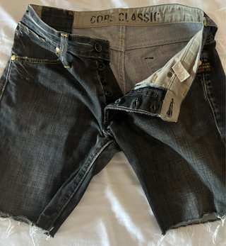 G-Star RAW Shorts Grises Desgastados