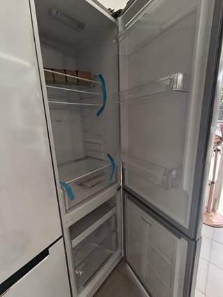 OFERTA! NEVERA COMBI NO FROST ASPES INOX