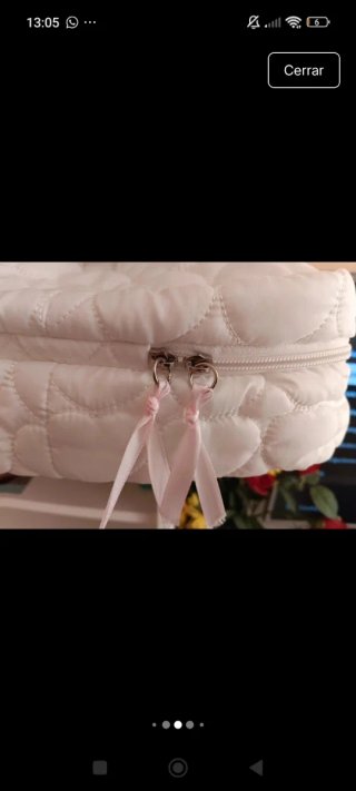 Neceser Hello Kitty Blanco Acolchado