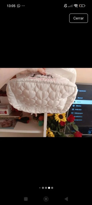 Neceser Hello Kitty Blanco Acolchado