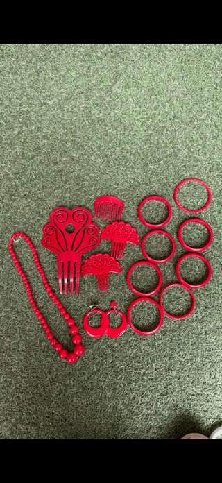 Conjunto Flamenca Rojo