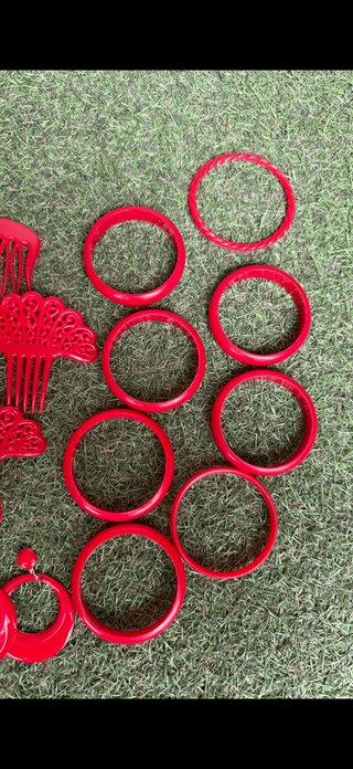 Conjunto Flamenca Rojo