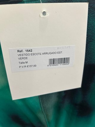 Vestido Mónica Lendinez verde y negro