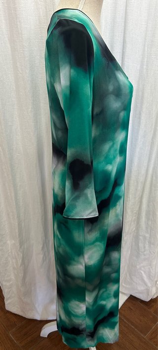 Vestido Mónica Lendinez verde y negro