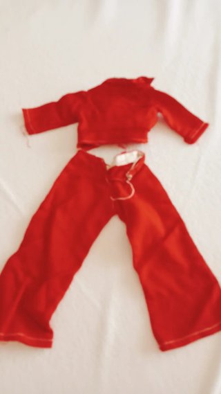 Traje Nancy Años 70 Rojo